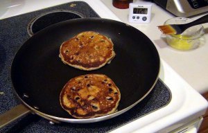 pancakes in the pan